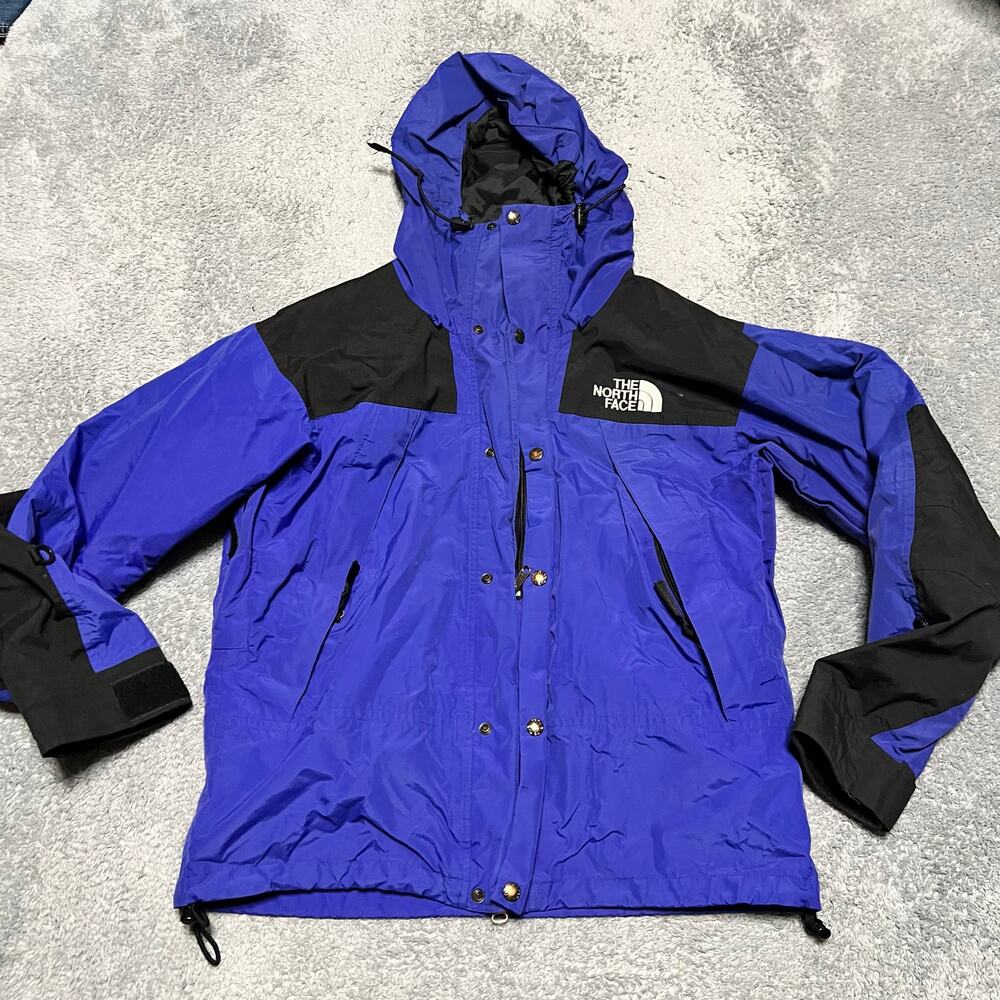 Vintage The North Face Mountain Jacket Mens Small ? 90s Gore-Tex Blue Parka